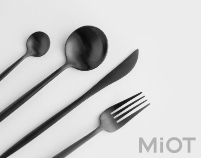 Набір столових приладів Xiaomi Maison Maxx Stainless Steel Modern Flatware Set Black